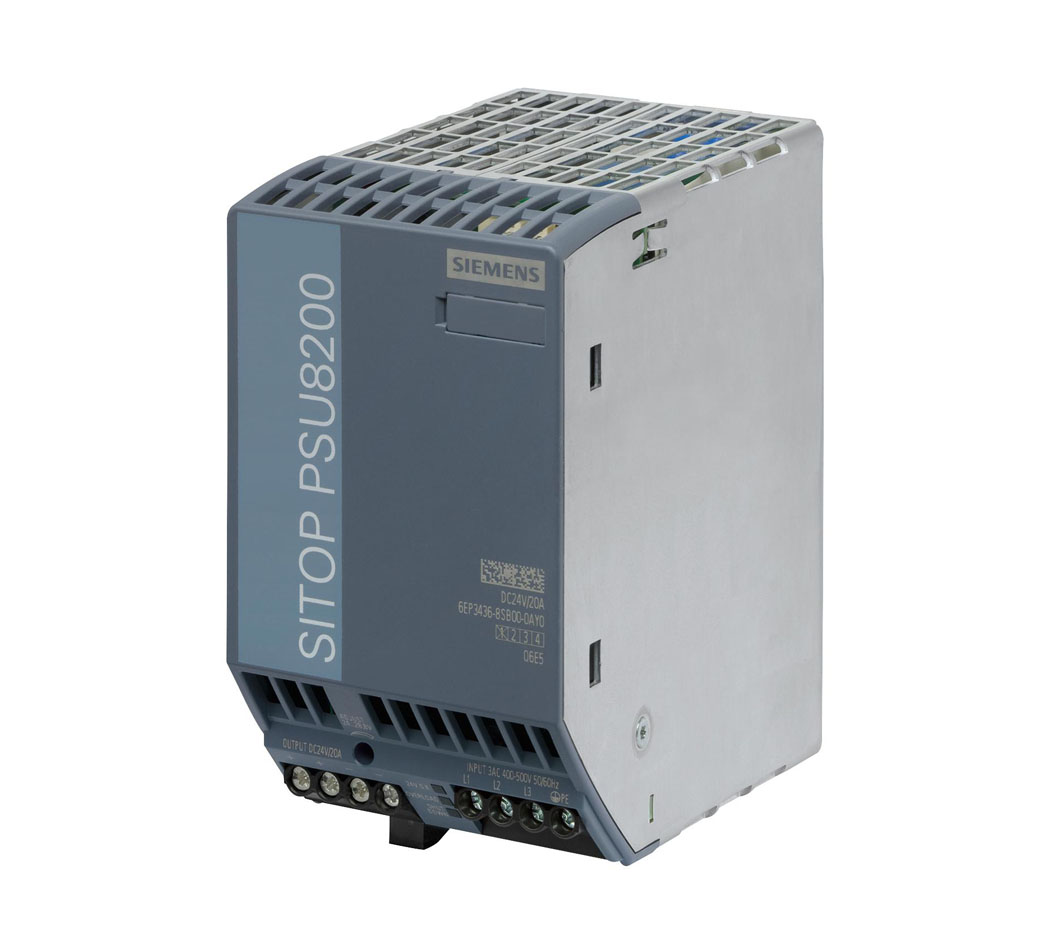 6EP3436-8SB00-0AY0, SIEMENS, SITOP PSU8200 24 V/20 A stabilized power supply input: 400-500 V