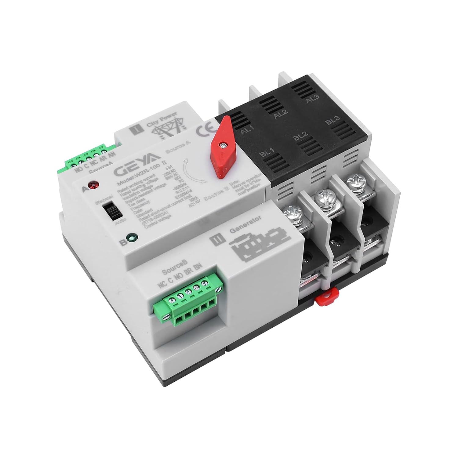 0306-4993-01, Cumming, 63A, ATS, Interruptor de transferencia automática, montaje de interruptor de transferencia 0306-4969-02 AC-31A