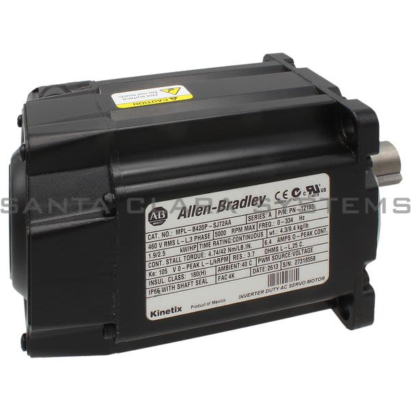MPL-B420P-SJ72AA, Allen-Bradley, Motor de baja inercia, 460 V, KINETIX, rotor con iman Permanente