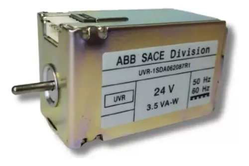 1SDA062087R1, ABB, Bobina de Liberación por subtensión, 1SDA062087R1, UVR,  T7-M-X1 24VAC/DC, Tmax para uso con Tmax T