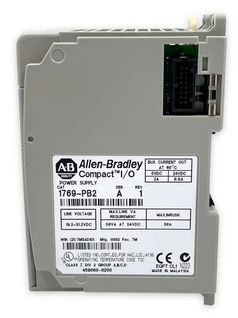 1769-PB2 Allen-Bradley,  Fuente de alimentacion, Compact Logix, 8AMP 24VDC 5VDC 2AMP OUT SERV. TEC