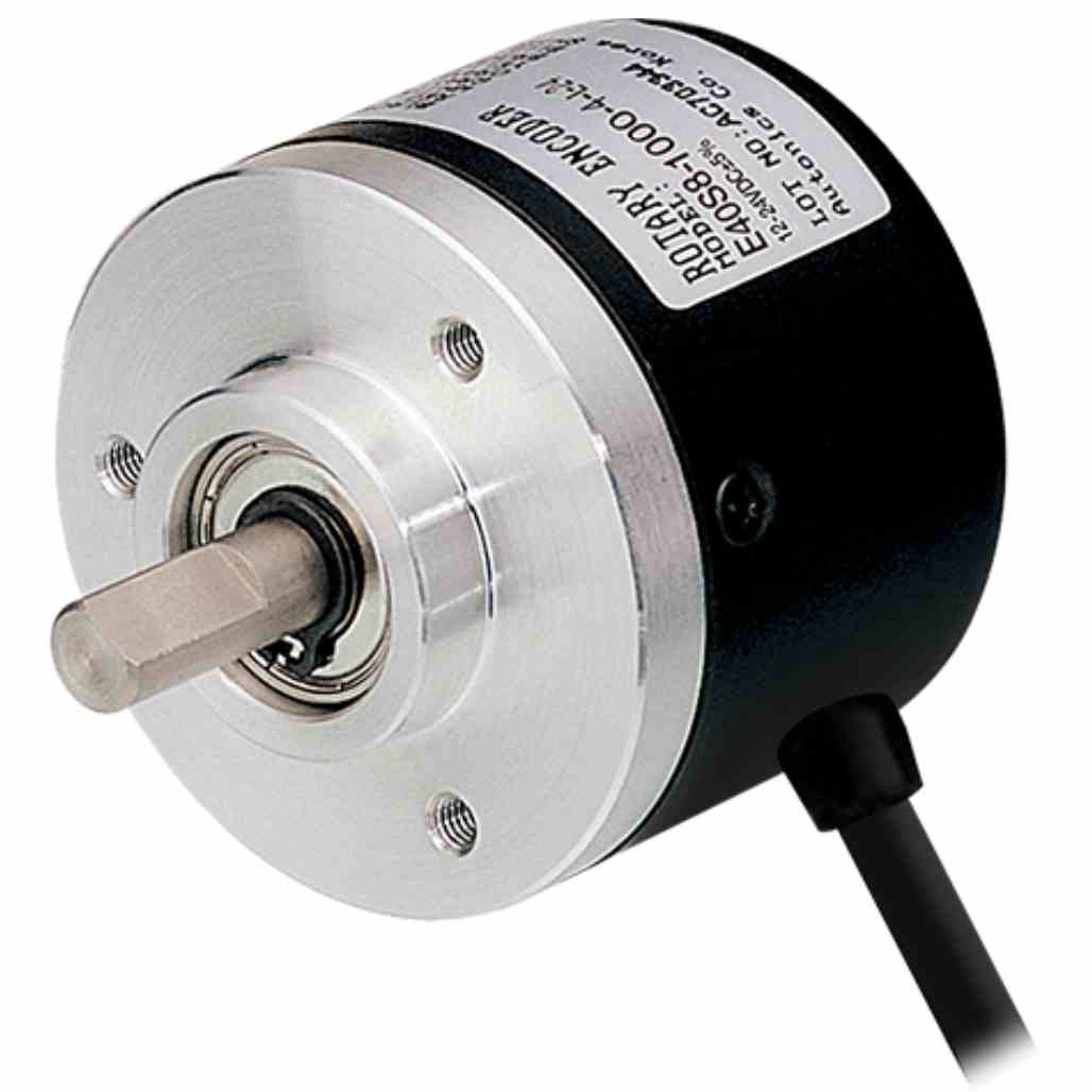 E50S8-200-3-T-24, AUTONICS, Encoder, Incremental, Ø50mm, 8mm Shaft, 200 PPR, A,B,Z, Totem Pole Output, 12-24VDC