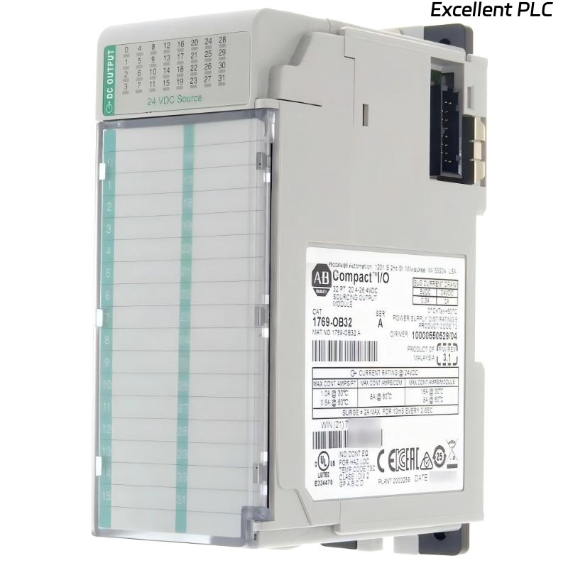 1769-OB32, ALLEN BRADLEY, ARGENTINA, CompactLogiX,  Módulo de salida, CC digital, 20,4 36,4 VCC, 32 puntos de suministro de corriente a salida de 0,5 A, 32 puntos