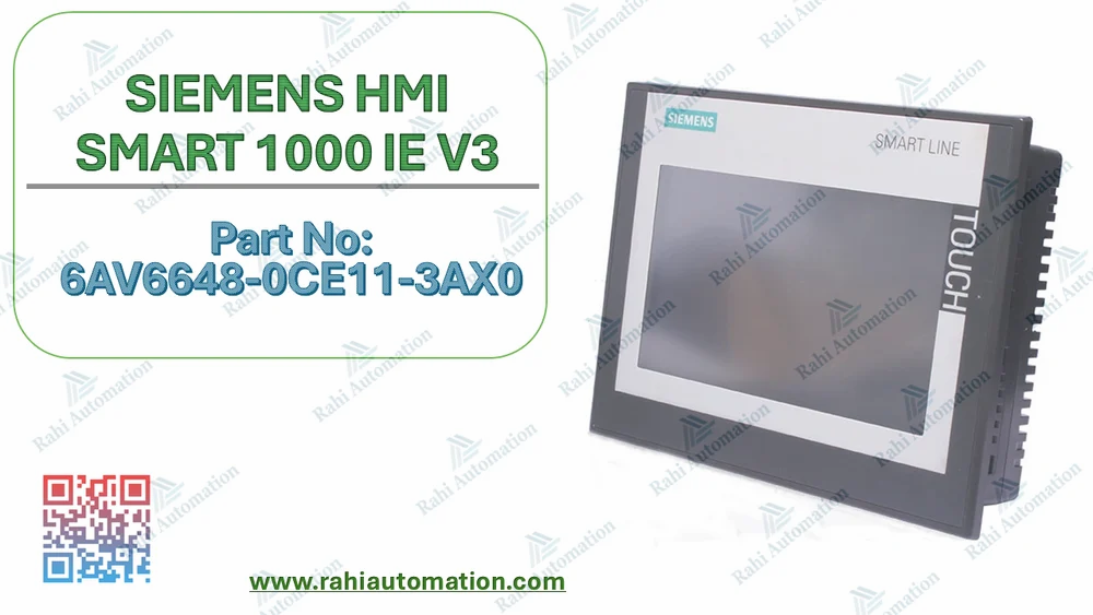 6AV6648-0CE11-3AX0, SIEMENS,  SIMATIC, HMI SMART 1000 IE V3. SMART Panel.