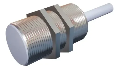 K01G30PO, Select, Sensor, Serie con metal roscado tipo dc amplificado, M30, PNP, NO, 2m cable.