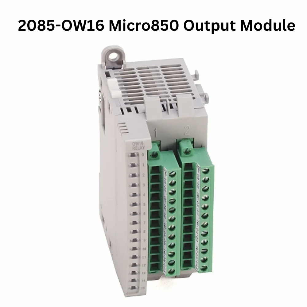 2085-OW16, Allen Bradley, Módulo de salida, Micro850, digital, 16 puntos, 12/24 VCC, relé, 2 A.
