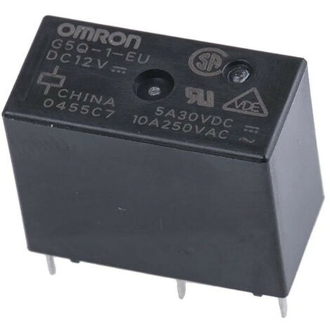 G5Q-1A-EU, Omron, relé de potencia en miniatura con capacidad de conmutación unipolar de 10 A