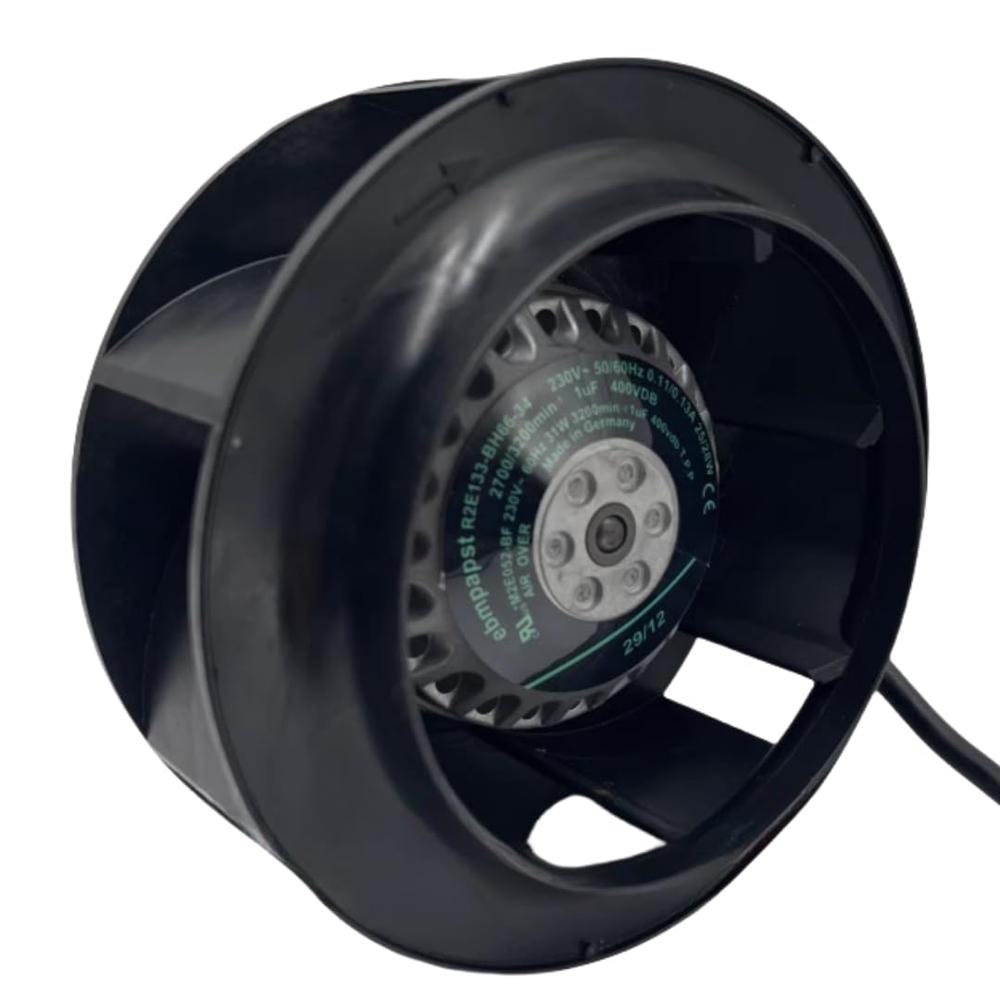 R2E133-BH66-34, Ebm-papst, ventilador, centrifugo, Diám. 133mm · 230v, 1Ph, 50-60Hz