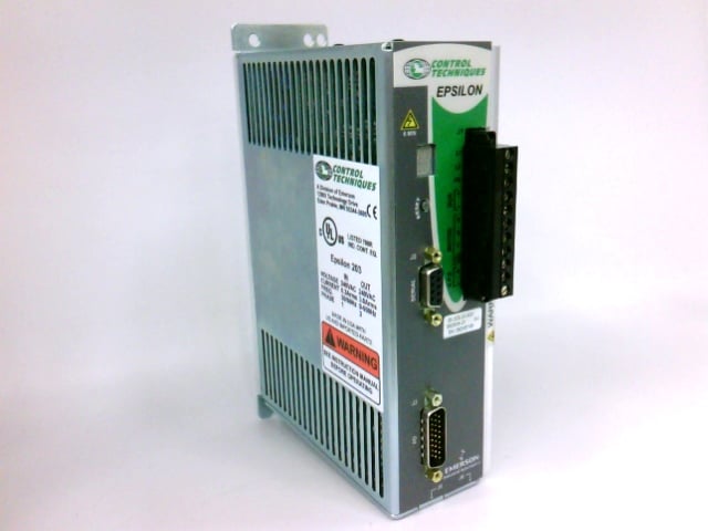 EI-203-00-000, CONTROL TECHNIQUES, INDEXING SERVO DRIVE, Servocontrolador Epsilon Base, corriente de salida continua de 3,0 A, corriente de salida máxima de 6 A.