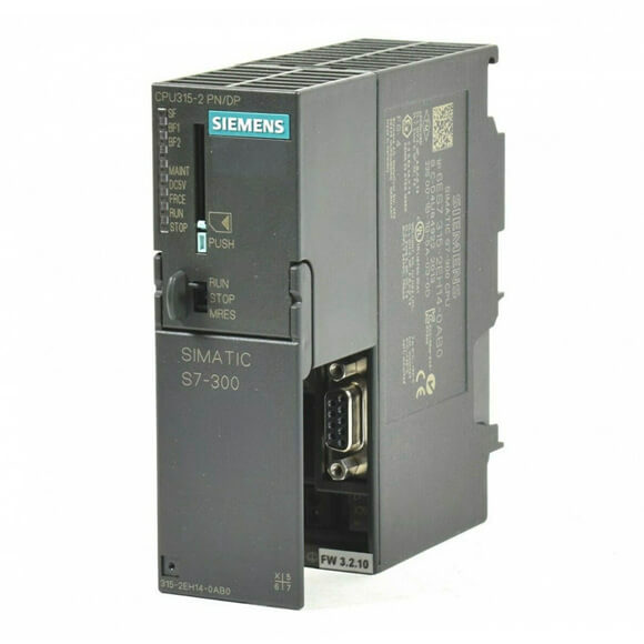6ES7315-2EH14-0AB0, Siemens, SIMATIC S7-300, CPU 315-2 PN/DP, Central processing unit with 384 KB