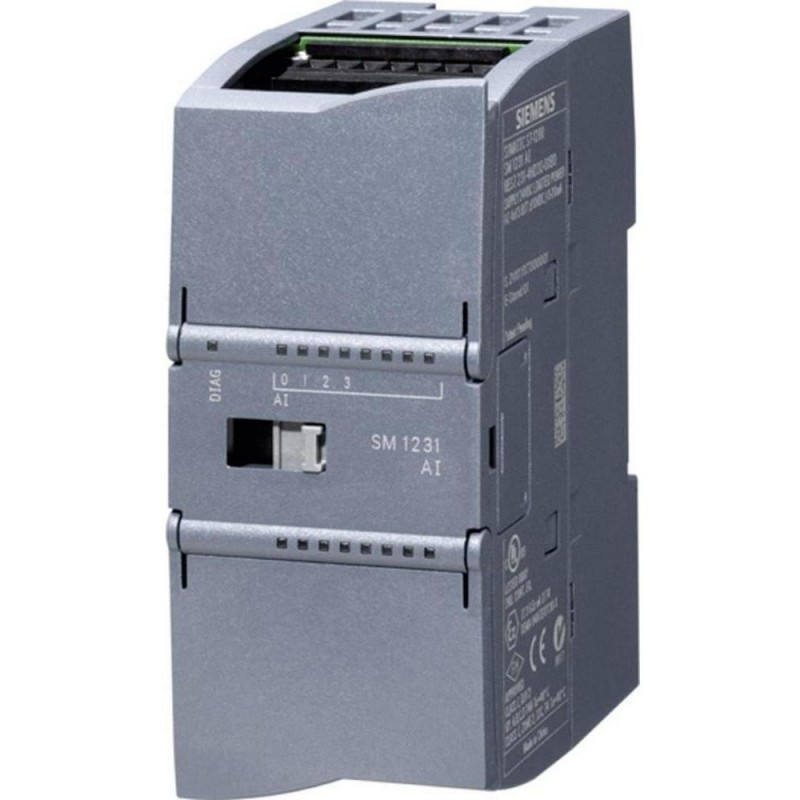 6ES7231-4HF32-0XB0, Siemens,  SIMATIC S7-1200, Analog input, SM 1231, 8 AI, +/-10 V, +/-5 V, +/-2.5 V, or 0-20 mA/4-20 mA, 12 bit+sign or, 13 bit .