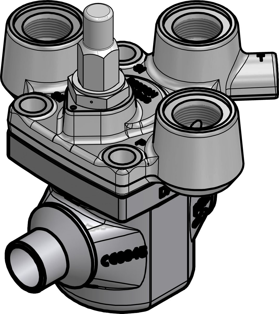 ICS3 50 A, Danfoss, Pilot operated servo valve, Valvula piloto, servo accionada, 51.04 gal/min, 2", 50mm, 65Bar max.