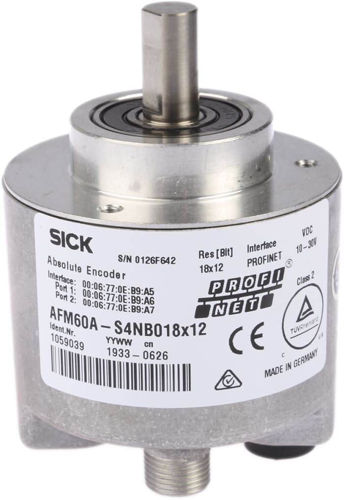 AFM60A-BENBO18X12, Sick, Encoder, salida comunicacion Profinet , Eje hueco, Type, 12mm Shaft