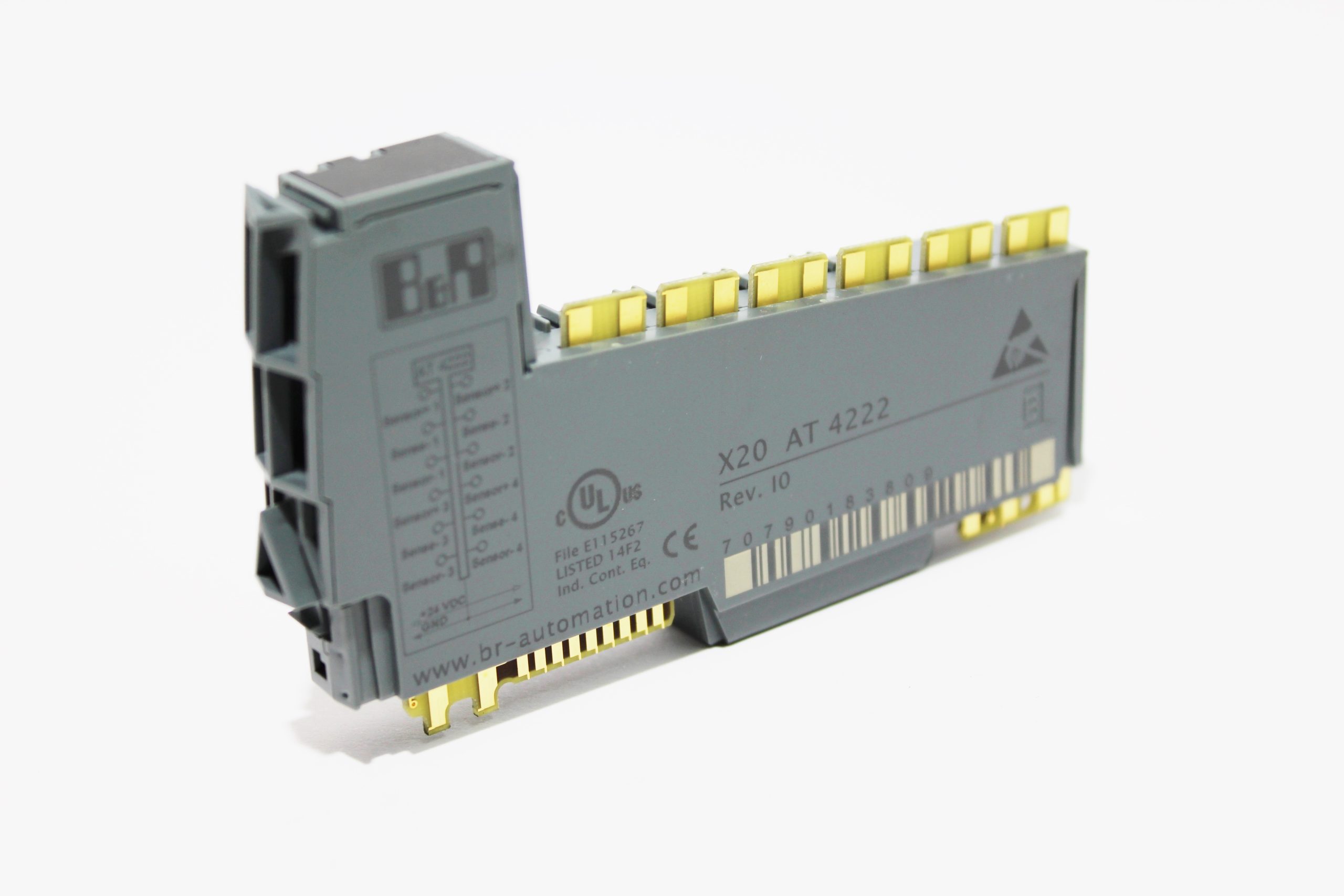 X20AT4222, B&R, Módulo I/O, 4 entradas para medición de temperatura de resistencia Pt100 o Pt1000.