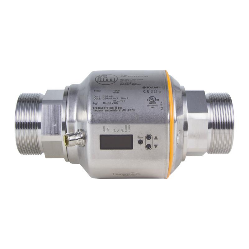 SM2000, IFM, caudalímetro magneto-inductivo, Caudal de 5 a 600 l/m con una pantalla sencilla