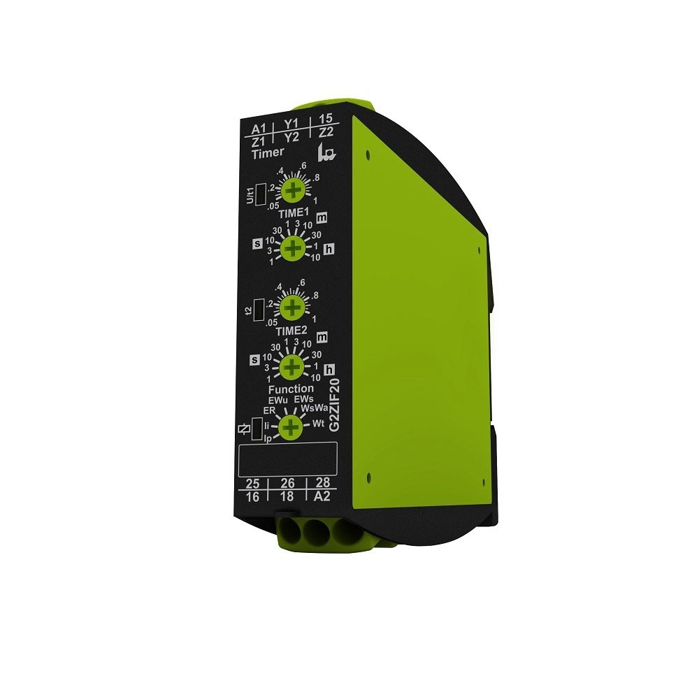 G2ZIF20 24-240VAC/DC, TELE, Timer relay, Multifuntion, 7 functions clock (2 times adjustable), 10 time ranges