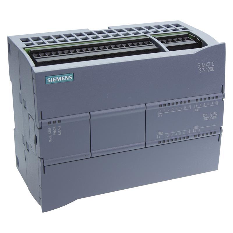 6ES7215-1AG40-0XB0, Siemens,  SIMATIC S7-1200, CPU 1215C, CPU compacta, DC/DC/DC, 2 puertos PROFINET, E/S integradas: 14 DI 24 V DC