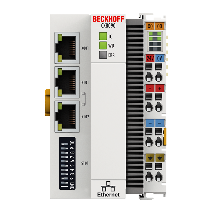 CX8090,  Beckhoff Automation, PC integrado con Arm9™ y conmutador Ethernet de 2 puertos