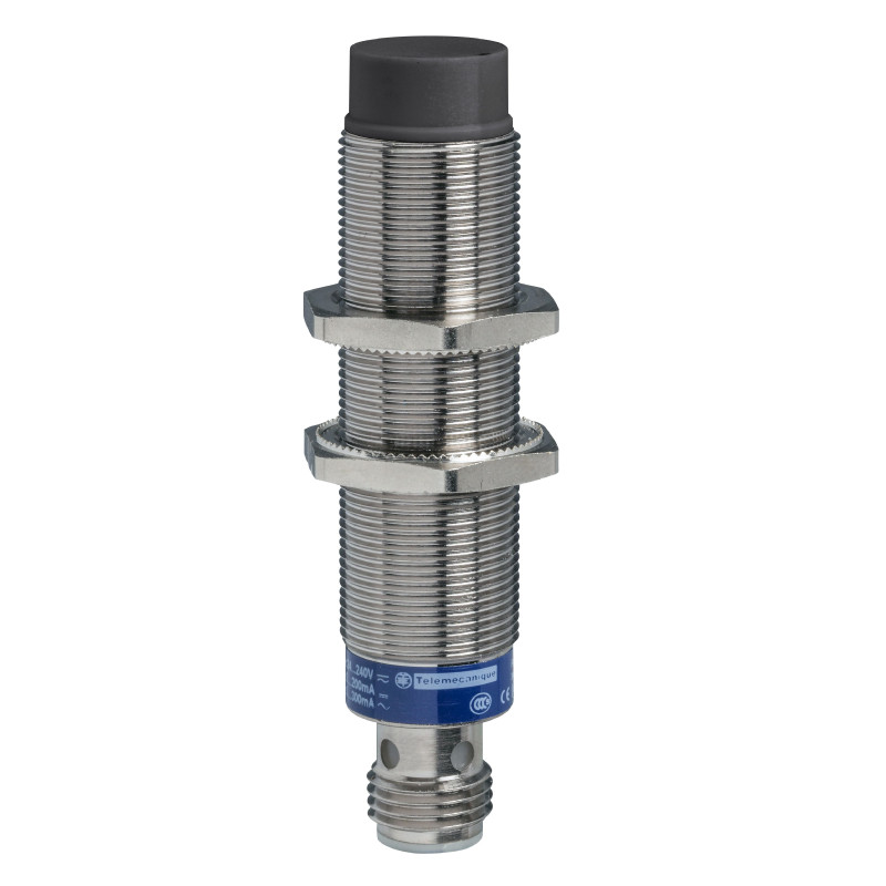 XS218SAPAM12, Telemecanique, Sensor inductivo, XS2 M18 - L: 70 mm, inoxidable, Sn: 12 mm, 12-24VDC, M12