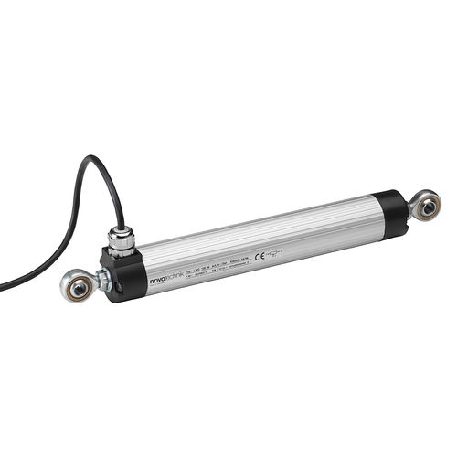 LWG-0150, Novotechnik, Potenciómetro lineal Sensor de posición Divisor de voltaje 150 mm 0,08 % 5 kOhm Conector de montaje con abrazadera, M12