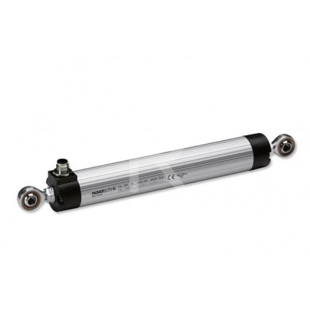 LWG-0075, Novotechnik, Divisor de voltaje, sensor de posición del potenciómetro, lineal de 75 mm, conector de montaje con abrazadera de 0,1 % y 3 kOhm, M12