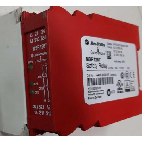 440R-N23117, ALLEN-BRADLEY,  GUARDMASTER, MSR126T SAFETY RELAY N/A 2NO 24VDC