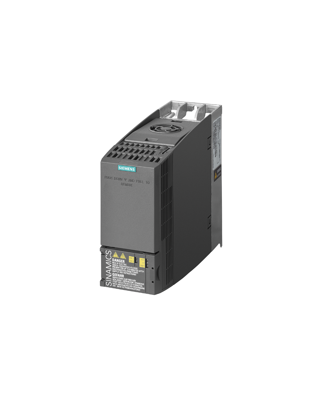 6L3210-1KE21-7UF1, Siemens, SINAMICS G120C potencia nominal 380-480 V 3AC +10/-20% 47-63 Hz sobrecarga leve: 7,5 kW a 150% 3 s, 110% 57 s