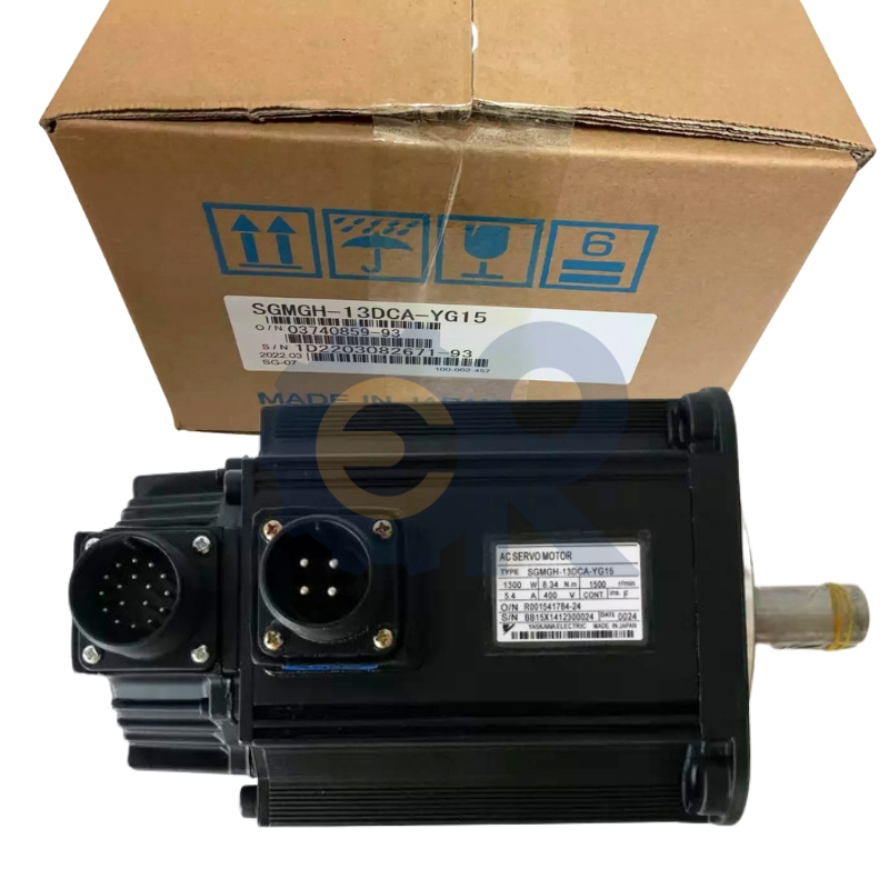 SGMGH-13DCA-YG15, YASKAWA ELECTRIC, SERVO MOTOR, SIGMA-II, HIGH-SPEED FEED TYPE, 1.3 KW, 400 VAC