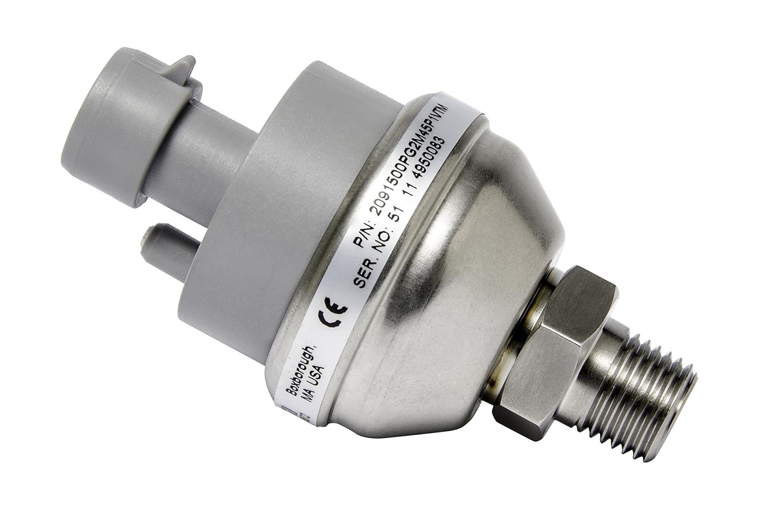 2901005PGT811153NN, Setra Systems Inc, Transmisor de presion, uso sanitario, 0-5 PSI, Tri-Clov de 2", 4-20 mA, cable 15, +/-0,02%,