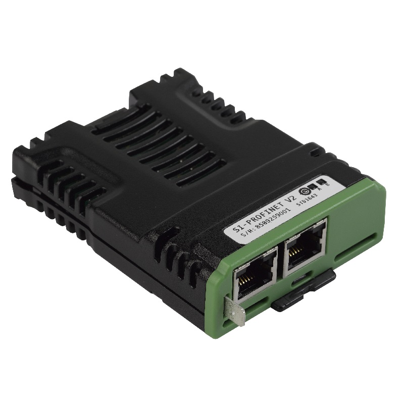 SI-PROFINET-V2, Control Techniques, Módulo de opción Emerson SI Profinet, Para usar con Unidrive M, Conectores RJ45 duplos 100 BASE-TX, interruptores integrados, indicação por LED.