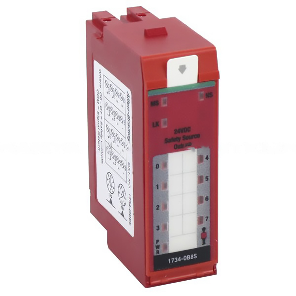 1734-OB8S,  Allen-Bradley, DC Output Module, 8 Points, Safety, IP20, POINT, 24VDC,