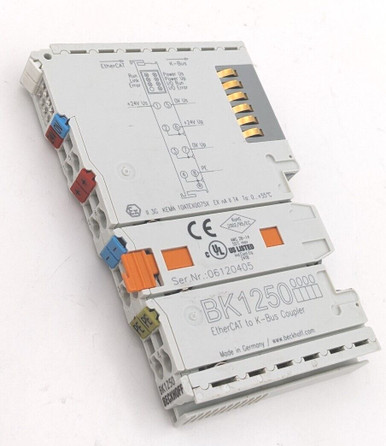 BK1250, BECKHOFF, Ethercat to K-Bus Coupler, Acoplador compacto entre terminales EtherCAT y terminales de bus