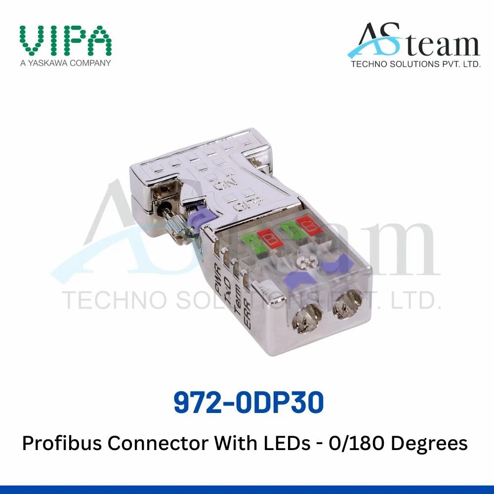 972-0DP30, VIPA, EasyConn , PROFIBUS Connector W/ LEDs - 0/180 Degrees