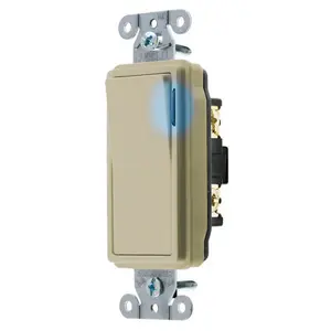 DS120IL, Hubbell, Interruptor de Pared, Color Marfil, Corriente Nominal 20 A,