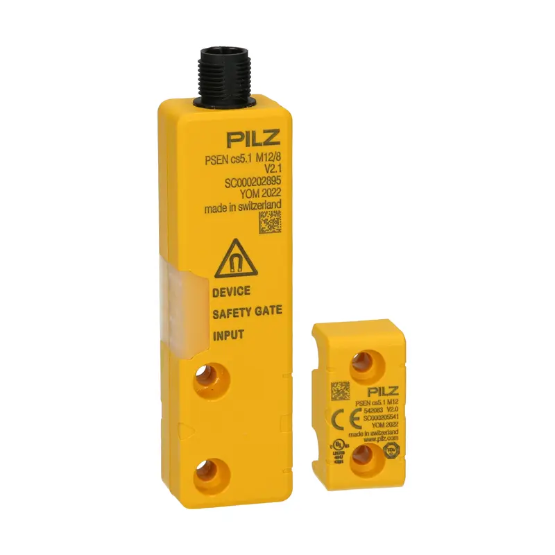 PSEN cs5.1 M12/8/PSEN cs5.1 M12 1unit, Pilz, Accionador RFiD para interruptor de seguridad, Conector macho 8 polos. M12