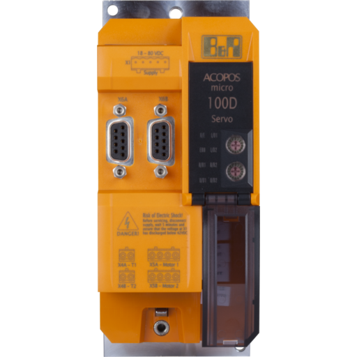 80SD100XD.C044-01, B&R, Control para 2 motores paso a paso (bipolar bifásico, puente completo)