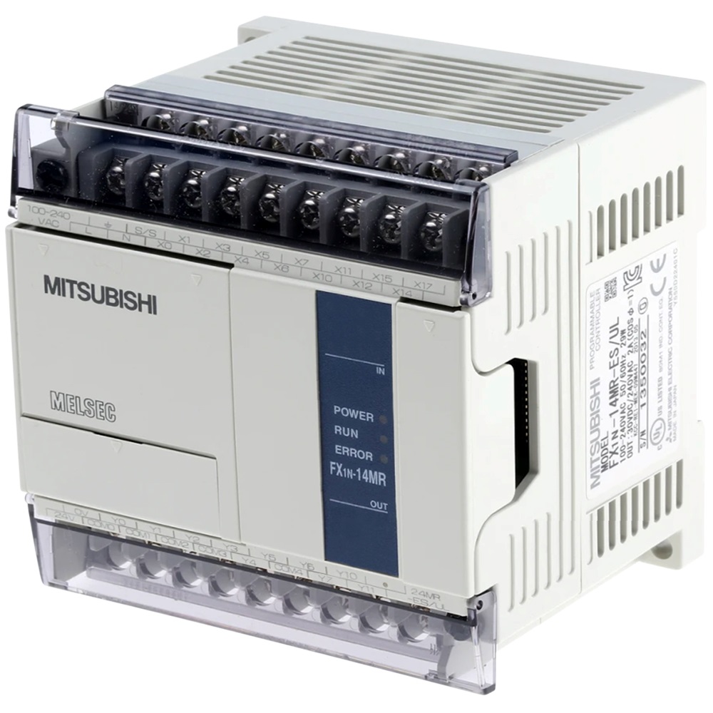 FX1N-24MT-001, Mitsubishi PLC, Unit Base, FX1N series controller, 32 Inputs, Transistor.