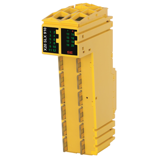 X20SLX910, B&R,  Fail-safe, safety digital input module, openSAFETY manager for up to 10 SafeNODEs