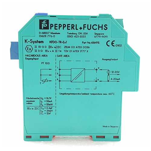 KFD0-TR-Ex1 , Pepperl+Fuchs,  1-Canal Barrera de aislacion, isolated barrier · 24 V DC supply