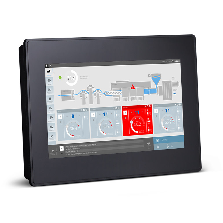 EV104-VNT-4A, Exor, HMI panel with 10.4” TFT display 24VDC 0.8A