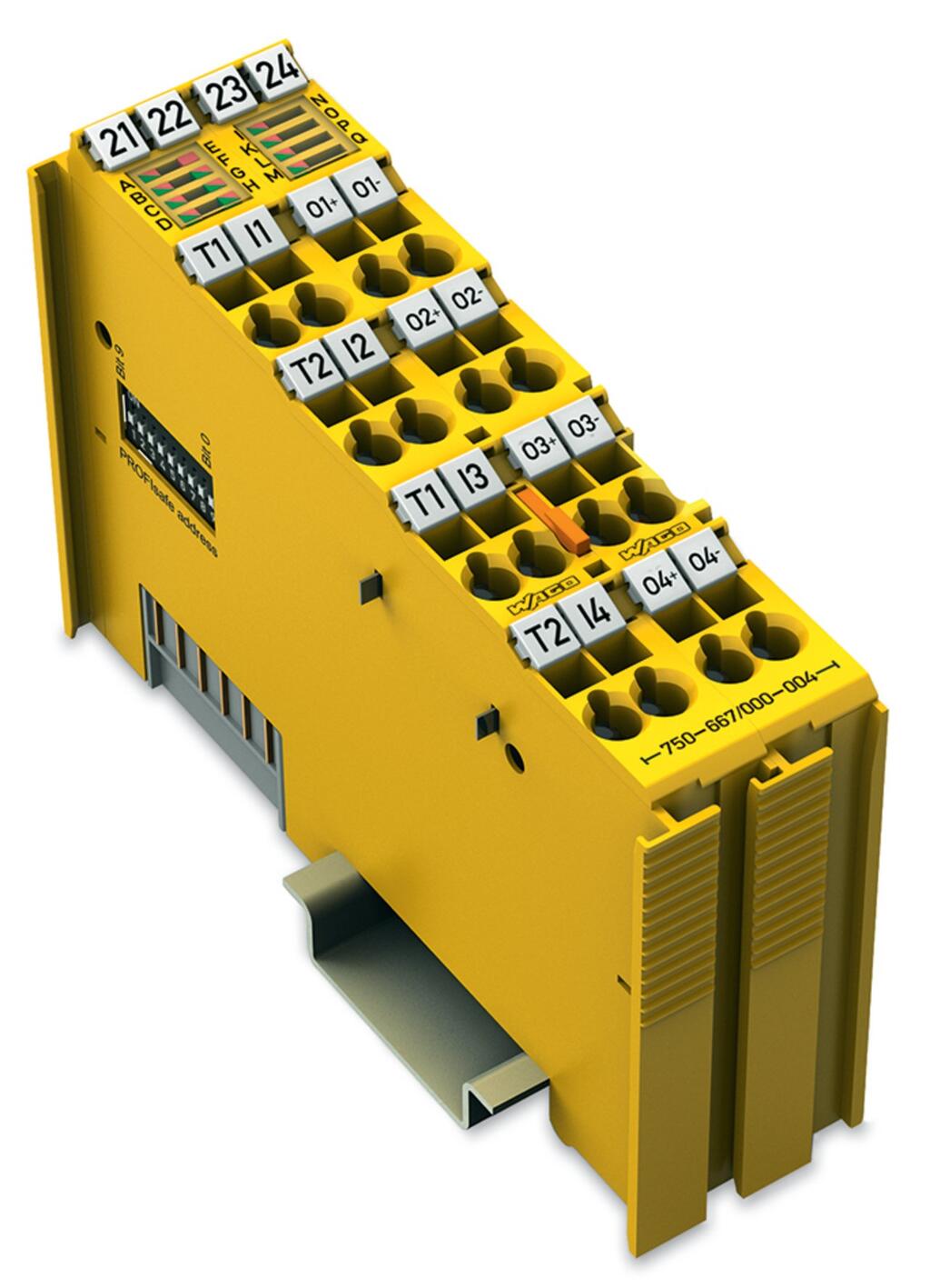 750-667/000-003, Wago, Fail-safe 4/4 channel digital input/output; 24 VDC; 2 A; PROFIsafe V2.0 iPar