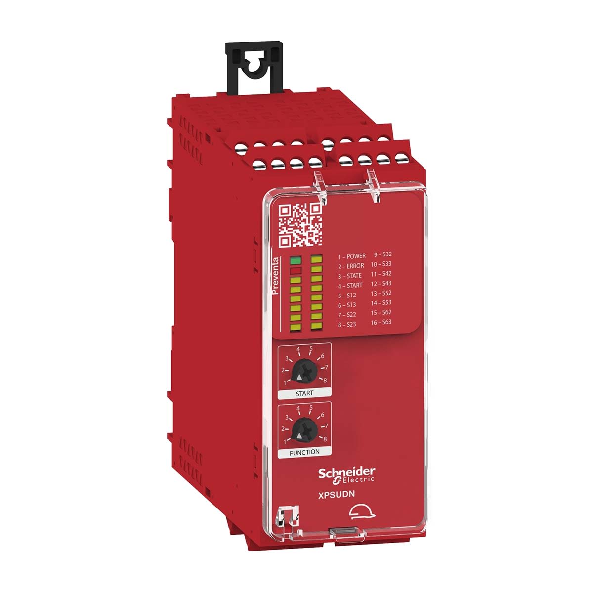 XPSUDN13AP, Schneider Electric, Relé de seguridad, Harmony, Módulo seguridad, UDN categoria 4, 24V tornilloXPS/ Preventa XPS XPSU de 6 canales, para Parada de Emergencia, 24V ac/dc.