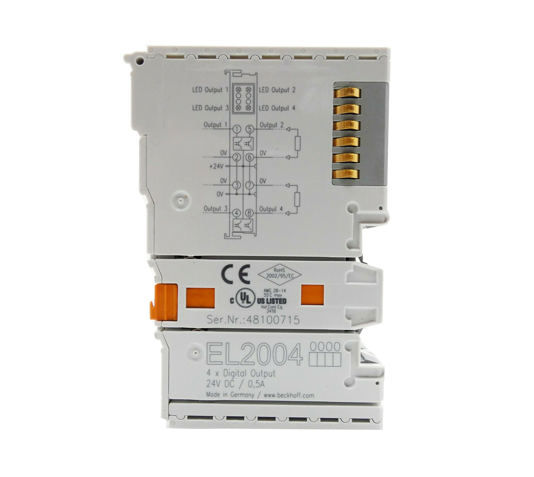 EL2004, Beckhoff, EtherCAT Terminal, 4-channel digital output, 24 V DC