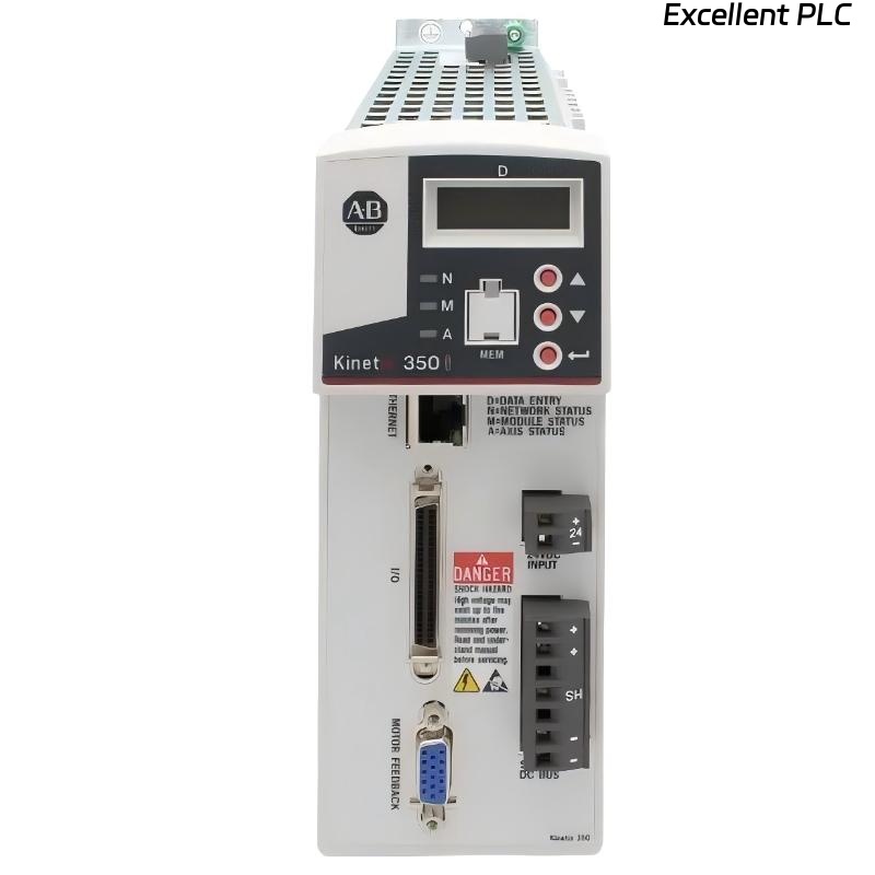 2097-V32PR4-LM, Allen Bradley, Kinetix 350 Single Axis Ethernet/IP Servo Drive, 240V AC Single Phase with integrated AC (EMC) line Filter, 1.7 kW.