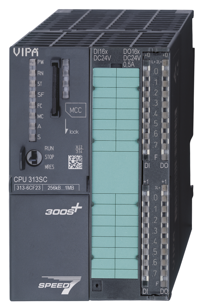 313-6CF23, VIPA, CPU313SC/DPM, SPEED7, CPU, Control Programable, Clase C, 16Di, 16, DO, 256kb