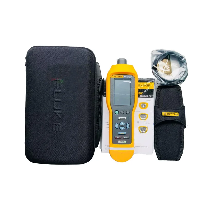 Fluke 805, 805FC, 802FC, 805ES, Sensor de Vibración, Externo, con Cabezal de 90°, Imán de Alta Potencia, Conector, Rugerizado, Mil-Spec y Cable Enrollado de 7′