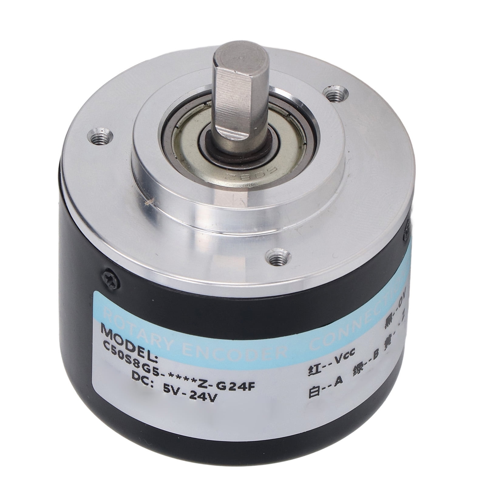 XCC-1514TSM03X, Telemecanique, Codificador rotativo, optoelectrónicos XCC, codificador incremental Ø 58, eje pasante de 14 mm, 5000...80 Kpuntos, 5 V, RS422