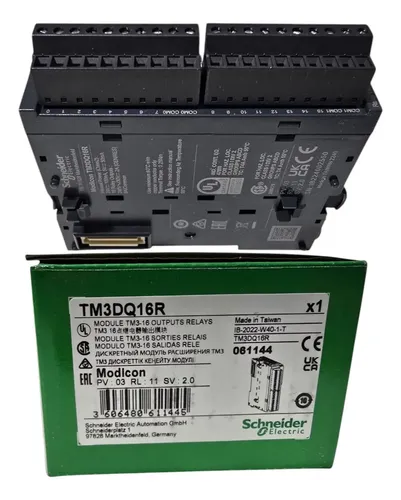 TM3DQ16R, Schneider Electric, Módulo PLC, Modicon, 16 salidas tipo Relé
