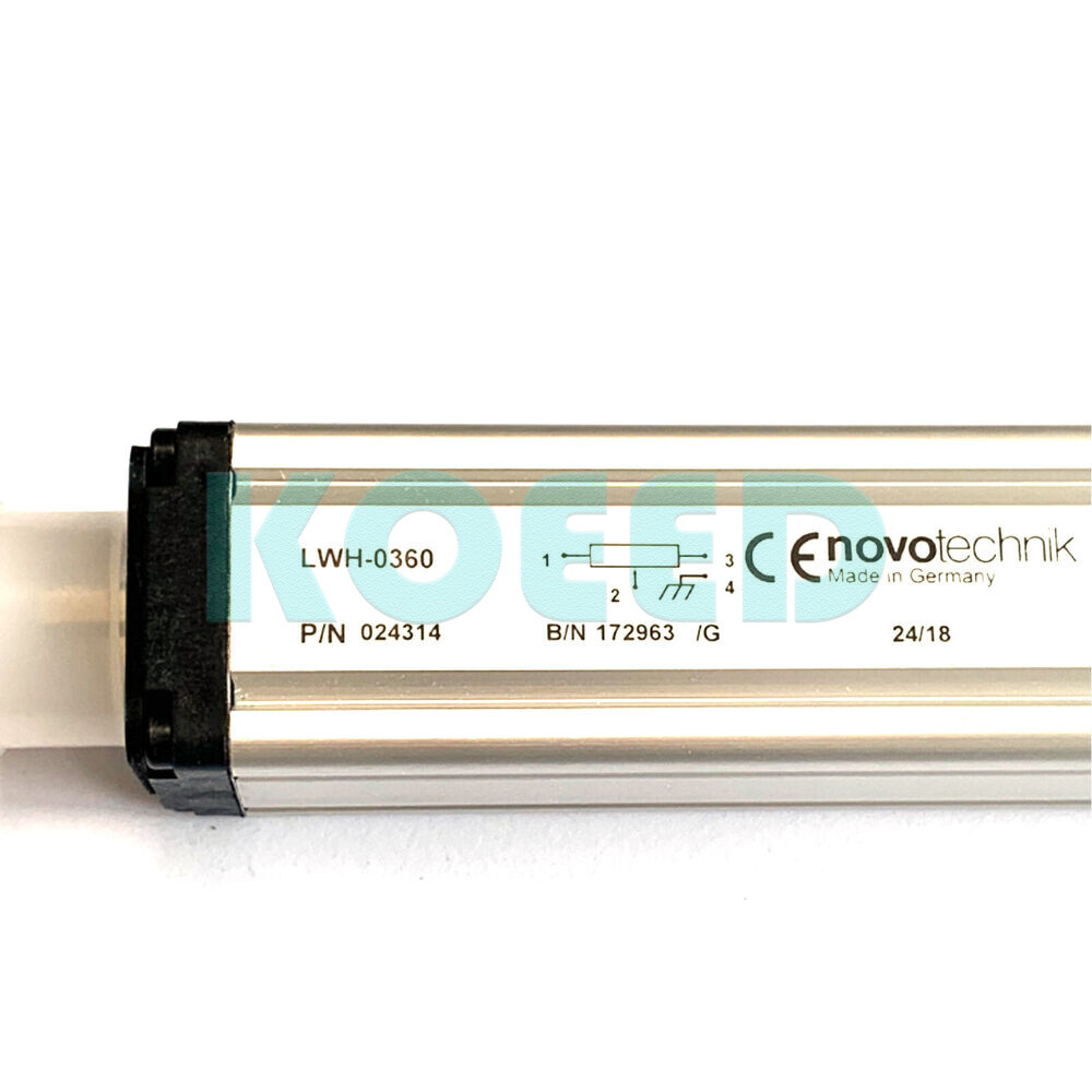 LWH-0360, Novotechnik, lineal transductor, 360mm, de carrera, posición, 4 pin conector, DIN, 4-Pin 42V.
