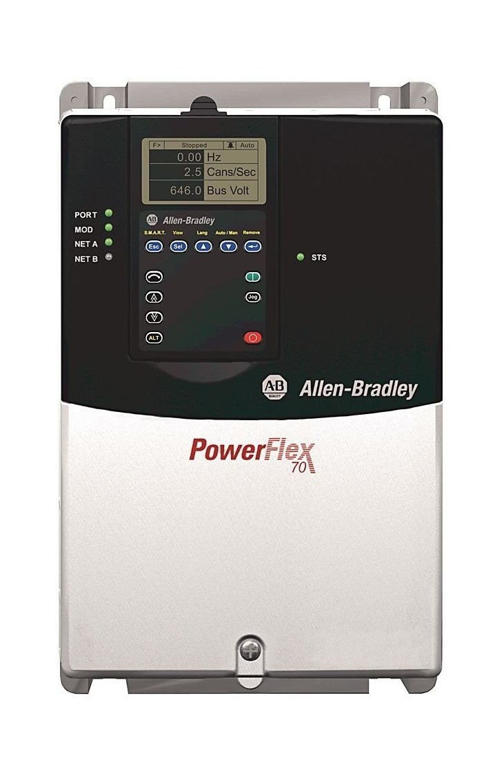 20BD096A3ANNANC0, Allen Bradley PowerFlex 700, 75 HP Normal Duty 60 HP, Heavy Duty 432-528 AC, Voltage Range 90.1/72.3 Amps Output: 3 Phase